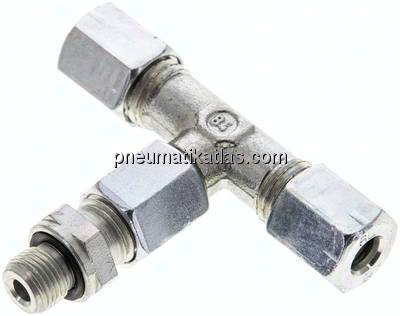Einstellb. T-Schneidringverschraub.G 1/8"-6 L (M12x1,5), Stahl verzinkt