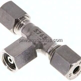 Einstellb. T-Schneidringverschraubung 6 S (M14x1,5), 1.4571