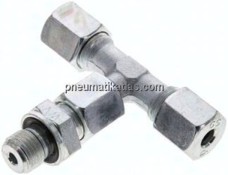 Einstellb. T-Schneidringverschraub.G 1/4"-6 S (M14x1,5), Stahl verzinkt