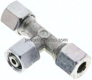 Einstellb. T-Schneidringverschraubung 8 L (M14x1,5), Stahl verzinkt
