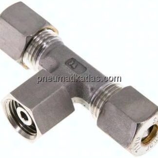 Einstellb. T-Schneidringverschraubung 8 S (M16x1,5), Klemmring 1.4571 (NC)