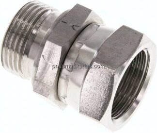 Einstellb. Einschraubverschr. 60°Keg.(G 1")-G 1"(AG)