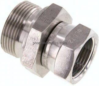 Einstellb. Einschraubverschr. 60°Keg.(G 1")-G 1-1/4"(AG)