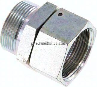 Einstellb. Einschraubverschr. 60°Keg.(G 1-1/2")-G 1-1/2"(AG)