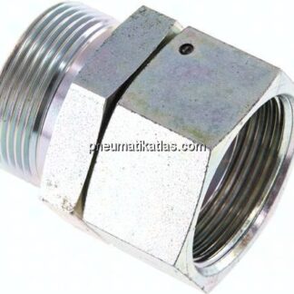 Einstellb. Einschraubverschr. 60°Keg.(G 1-1/2")-G 1-1/2"(AG)