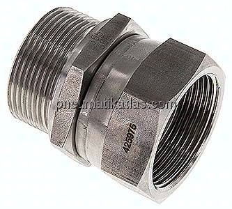 Einstellb. Einschraubverschr. 60°Keg.(G 1-1/2")-G 1-1/2"(AG)