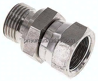 Einstellb. Einschraubverschr. 60°Keg.(G 1/2")-G 1/2"(AG)