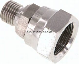 Einstellb. Einschraubverschr. 60°Keg.(G 1/2")-G 1/4"(AG)