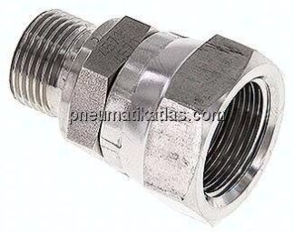 Einstellb. Einschraubverschr. 60°Keg.(G 1/2")-G 3/8"(AG)