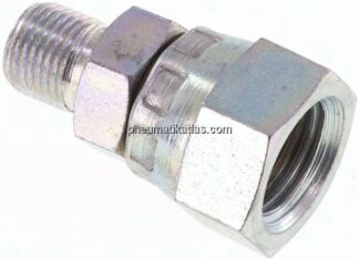Einstellb. Einschraubverschr. 60°Keg.(G 1/4")-G 1/8"(AG)