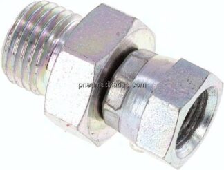 Einstellb. Einschraubverschr. 60°Keg.(G 1/8")-G 1/4"(AG)