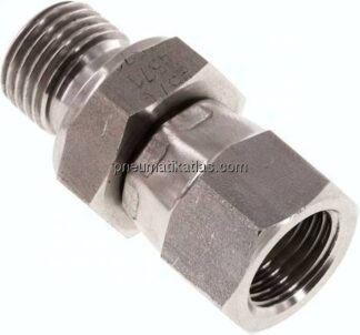 Einstellb. Einschraubverschr. UNF 1/2"-20(IG)-G 1/4"(AG)
