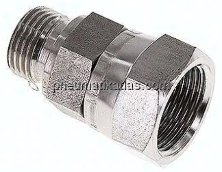 Einstellb. Einschraubverschr. 60°Keg.(G 3/4")-G 1/2"(AG)