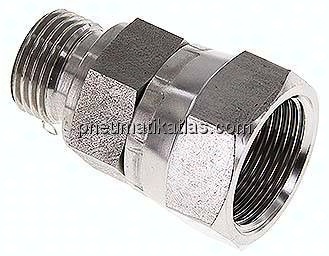 Einstellb. Einschraubverschr. 60°Keg.(G 3/4")-G 1/2"(AG)
