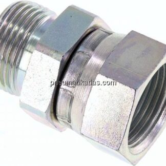 Einstellb. Einschraubverschr. 60°Keg.(G 3/4")-G 3/4"(AG)