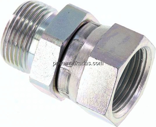 Einstellb. Einschraubverschr. 60°Keg.(G 3/4")-G 3/4"(AG)