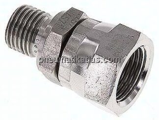 Einstellb. Einschraubverschr. 60°Keg.(G 3/8")-G 1/4"(AG)