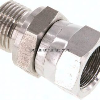 Einstellb. Einschraubverschr. 60°Keg.(G 3/8")-G 3/8"(AG)