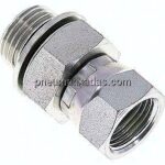 Einstellb. Einschraubverschr. UNF 3/4"-16(IG)-G 1/2"(AG)
