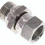 Einstellb. Einschraubverschr. UNF 3/4"-16(IG)-G 1/2"(AG)