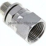 Einstellb. Einschraubverschr. UNF 3/4"-16(IG)-G 1/4"(AG)