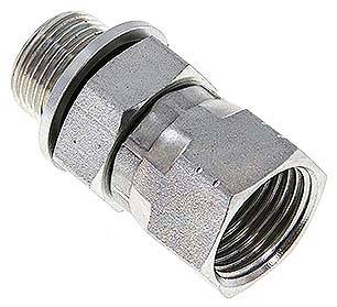 Einstellb. Einschraubverschr. UNF 3/4"-16(IG)-G 3/8"(AG)
