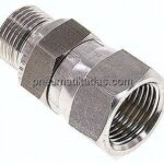Einstellb. Einschraubverschr. UNF 3/4"-16(IG)-G 3/8"(AG)