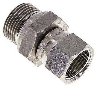 Einstellb. Einschraubverschr. UNF 7/8"-14(IG)-G 3/4"(AG)