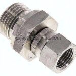 Einstellb. Einschraubverschr. UNF 9/16"-18(IG)-G 1/2"(AG)