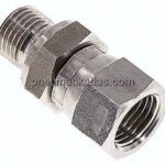 Einstellb. Einschraubverschr. UNF 9/16"-18(IG)-G 1/4"(AG)