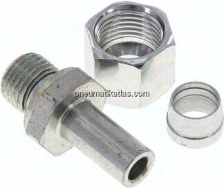 Einstellb. Schneidringverschr. G 1/4"-10 L, Stahl verzinkt