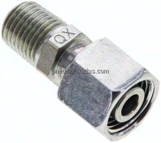 Einstellb. Schneidringverschr. 10 L-NPT 1/4", Stahl verzinkt