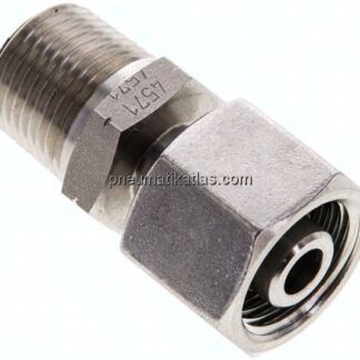 Einstellb. Schneidringverschr. 10 S-NPT 3/8", 1.4571