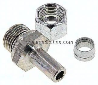 Einstellb. Schneidringverschr. G 1/2"-12 L, Stahl verzinkt