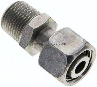 Einstellb. Schneidringverschr. 12 L-NPT 3/8", Stahl verzinkt
