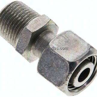 Einstellb. Schneidringverschr. 12 L-NPT 3/8", Stahl verzinkt