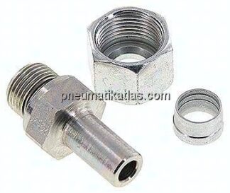 Einstellb. Schneidringverschr. G 3/8"-12 S, Stahl verzinkt