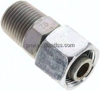 Einstellb. Schneidringverschr. 14 S-NPT 1/2", Stahl verzinkt