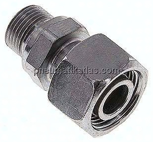 Einstellb. Schneidringverschr. G 3/8"-15 L, Stahl verzinkt