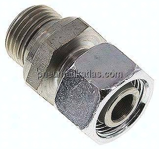 Einstellb. Schneidringverschr. G 1/2"-15 L, Stahl verzinkt