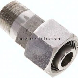 Einstellb. Schneidringverschr. 16 S-NPT 1/2", 1.4571