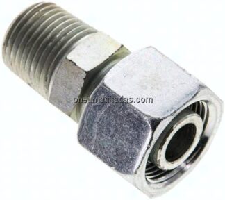 Einstellb. Schneidringverschr. 16 S-NPT 1/2", Stahl verzinkt