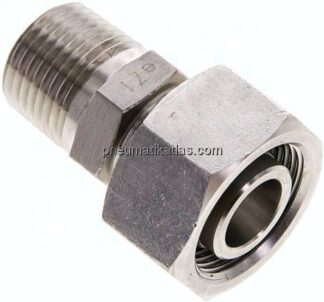 Einstellb. Schneidringverschr. 18 L-NPT 1/2", 1.4571