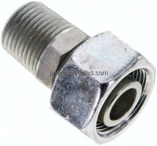 Einstellb. Schneidringverschr. 18 L-NPT 1/2", Stahl verzinkt