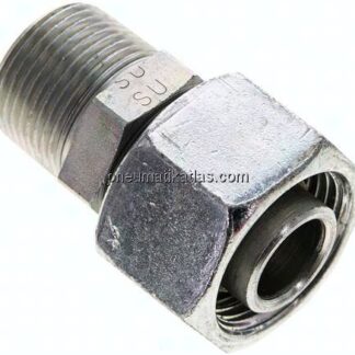 Einstellb. Schneidringverschr. 20 S-NPT 3/4", Stahl verzinkt