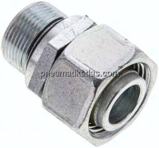 Einstellb. Schneidringverschr. M 26x1,5-22 L, Stahl verzinkt