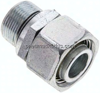 Einstellb. Schneidringverschr. M 26x1,5-22 L, Stahl verzinkt