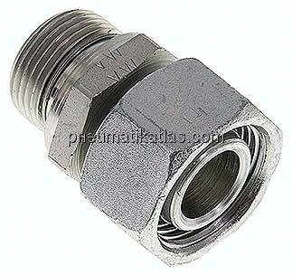 Einstellb. Schneidringverschr. G 3/4"-22 L, Stahl verzinkt