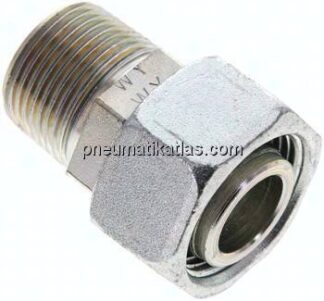 Einstellb. Schneidringverschr. 22 L-NPT 3/4", Stahl verzinkt