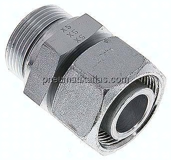 Einstellb. Schneidringverschr. G 1-1/4"-30 S, Stahl verzinkt